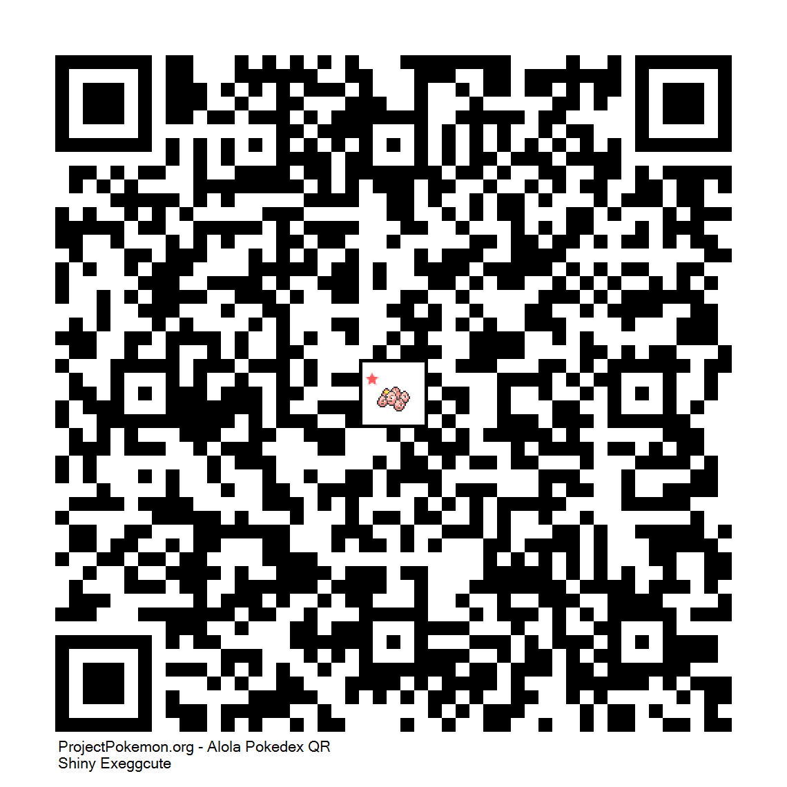 Cdigo QR de Exeggcute variocolor